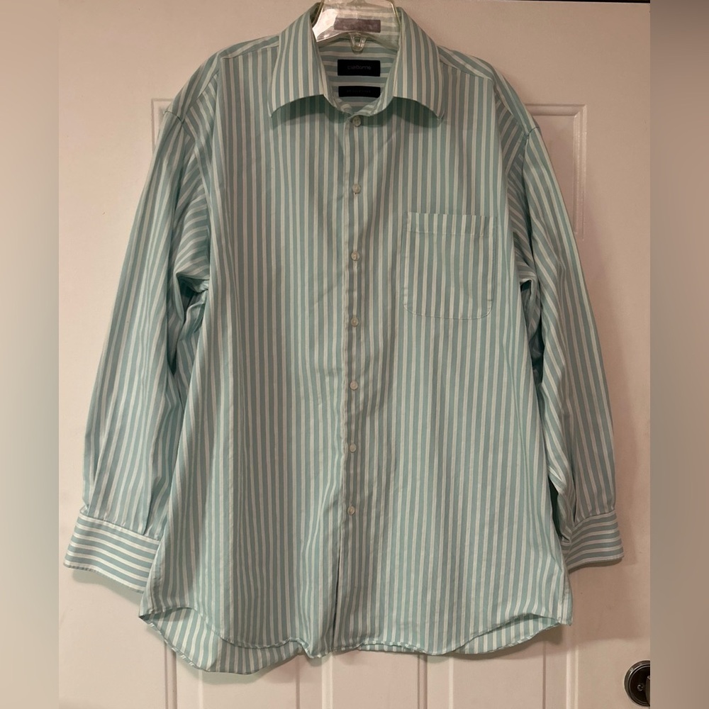 Liz Claiborne Men’s Long Sleeve‎ Button Down Shirt Size 17 34/35 X-LG